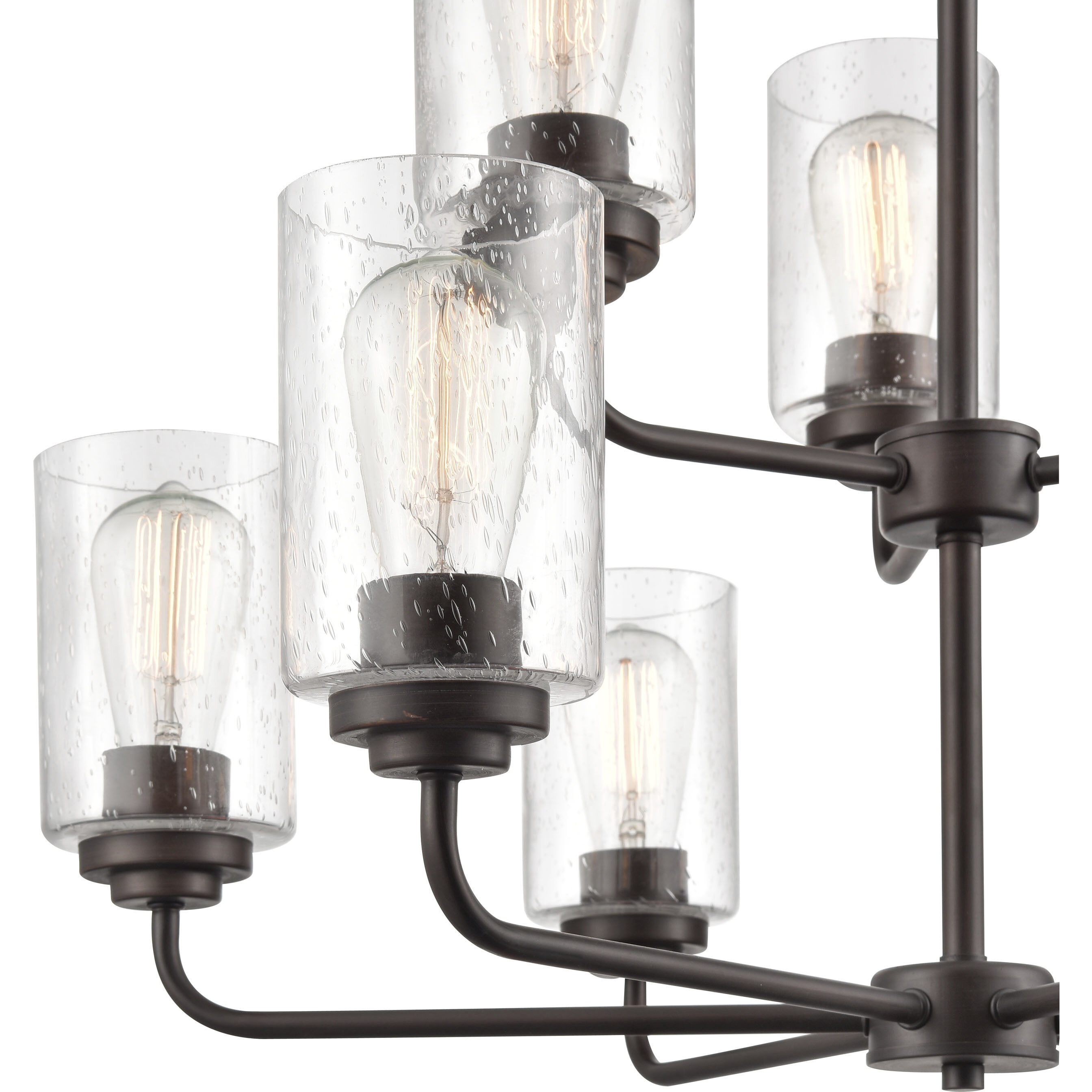 Moven 9 Light 28 inch Rubbed Bronze Chandelier Ceiling Light